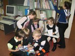 В детской библиотеке (октябрь 2011): 1 класс